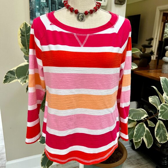 PRICE IS FIRM!  BEAUTIFUL Colorful T by Talbots Top - Picture 1 of 7